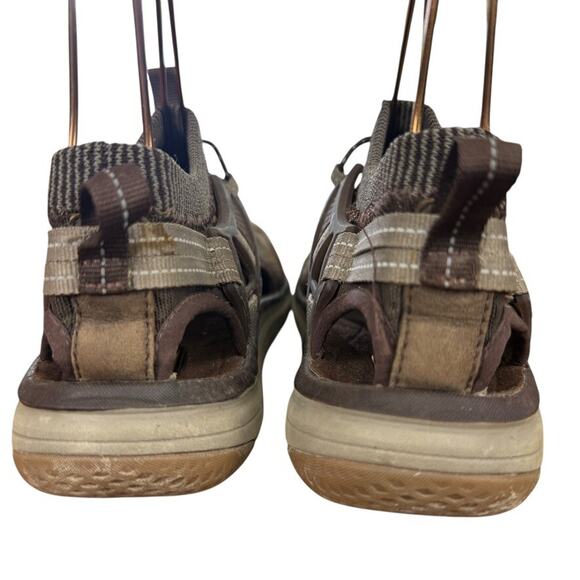 Teva Terra Float Travel Brown Leather Sandals Closed Toe Sporty Shoes sz 7.5 - Picture 11 of 16